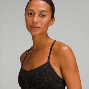 Lululemon Athletica Black Leopard Sports Bra